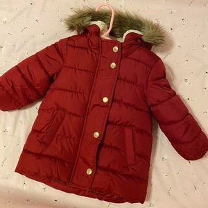 Old Navy faux fur hooded puffer Jacket